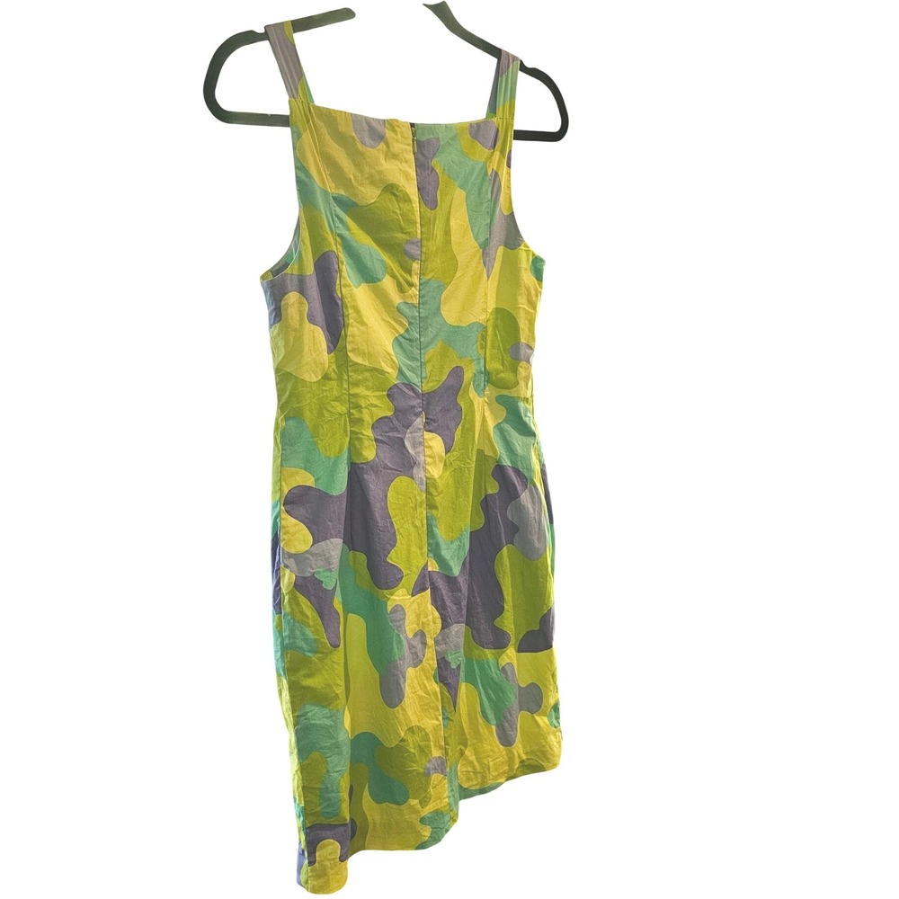 Tibi‎ Vintage Camo Print Dress Size 6 Sleeveless Mini Dress - Picture 2 of 9
